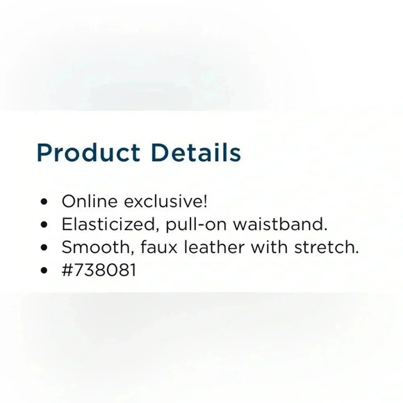 FREE 🆕➕sizeWomen’s Faux Leather Pants - Picture 7 of 14